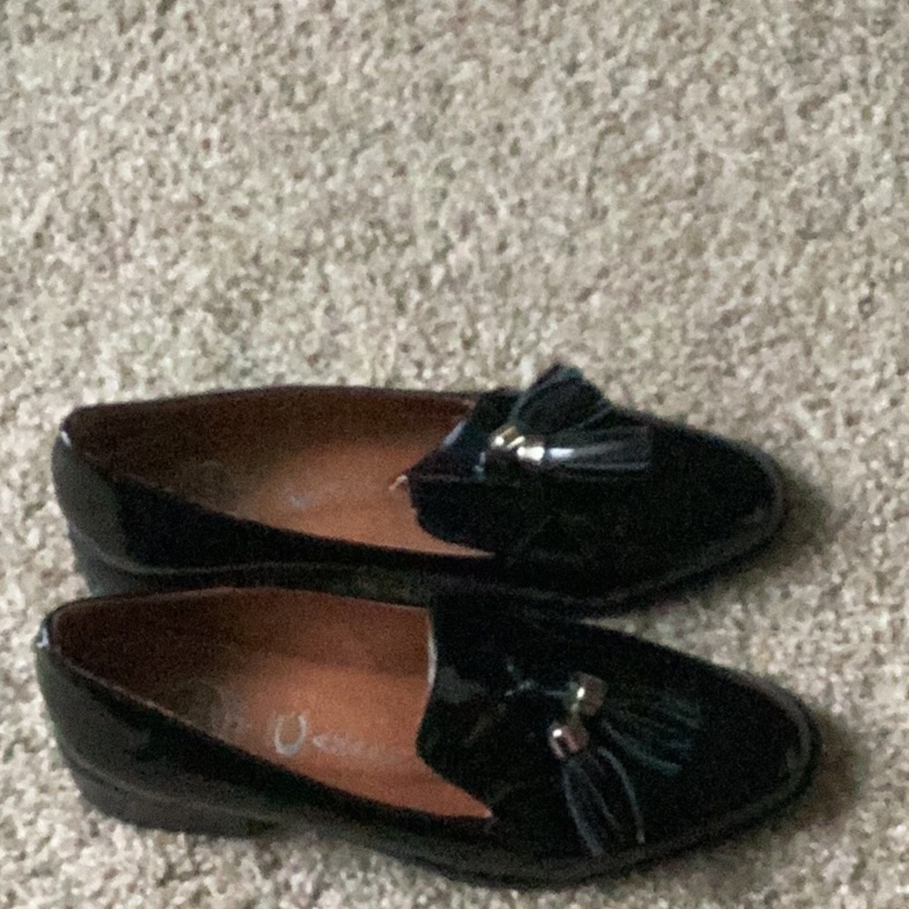 Jeffrey Campbell Black Patent Tassel Loafers - Women - Picture 2 of 10
